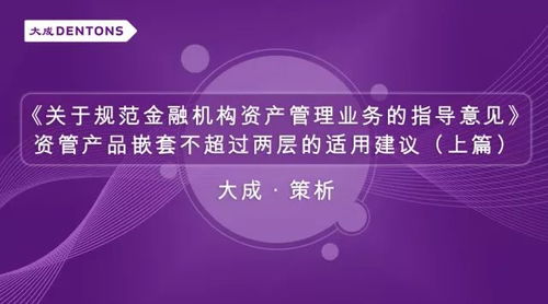 大成策析丨资产管理产品嵌套二层关卡治理方略——嵌套规制边界与实践路径权衡（上篇）